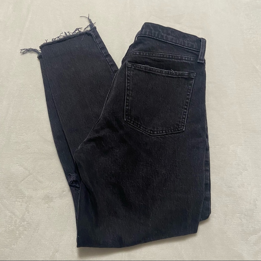 Black High Rise Skinny Jeans - Picture 3 of 7